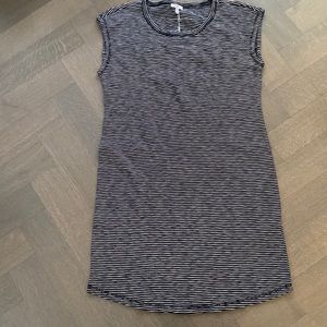 Talbots cotton striped dress size medium